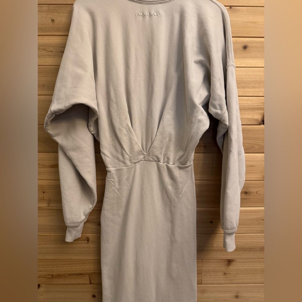Marant Etoile Sz 36/4/S Sweatshirt Jersey Cotton Drop Shoulder Midi Length Dress - Picture 10 of 16